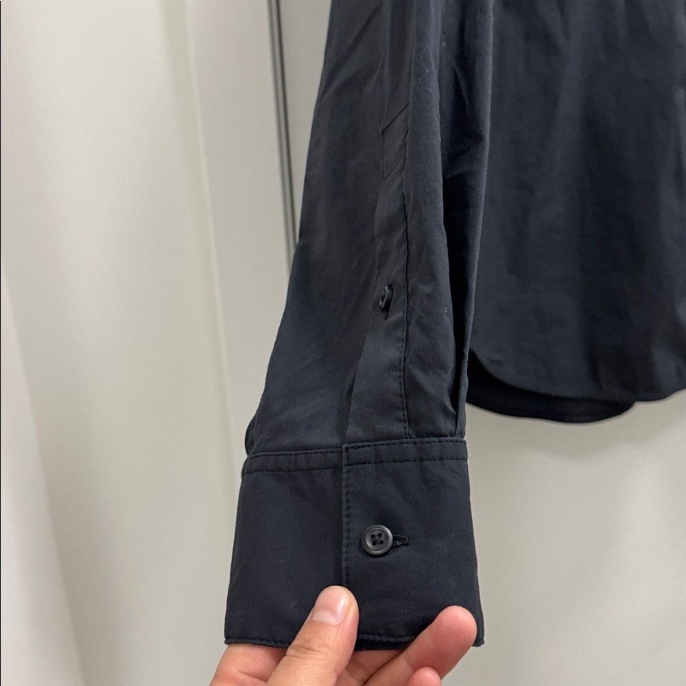 Lululemon Shirt Women's Casual Relaxed-Fit Cotton-Blend Poplin Button-Down M - Picture 7 of 13